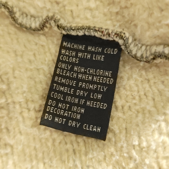 Ralph Lauren RRL Vintage Aztec Sherpa Lined Hooded Sweater Jacket Sz L Large - Picture 7 of 10